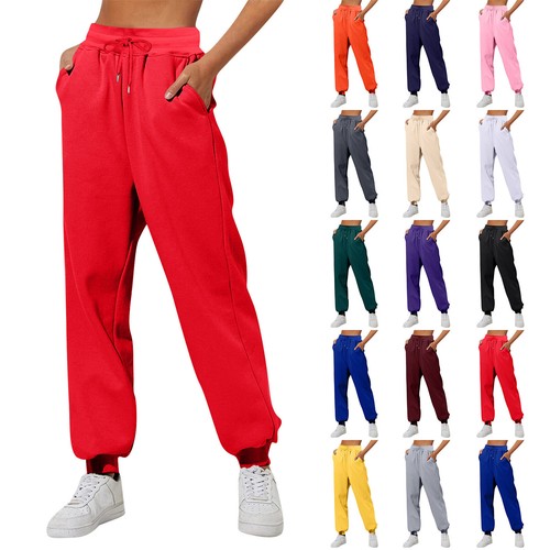 Drawstring Elastic Waistband Solid Jogger Pants (Other Colors)