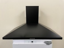 belling cooker hood 90cm black