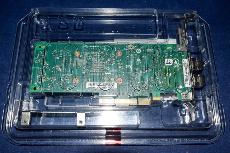 NEW QLE2692-SR-CK Original Qlogic 16Gb Dual Port FC Host Bus Adapter W/ x2 SFPs - Image 2 of 2