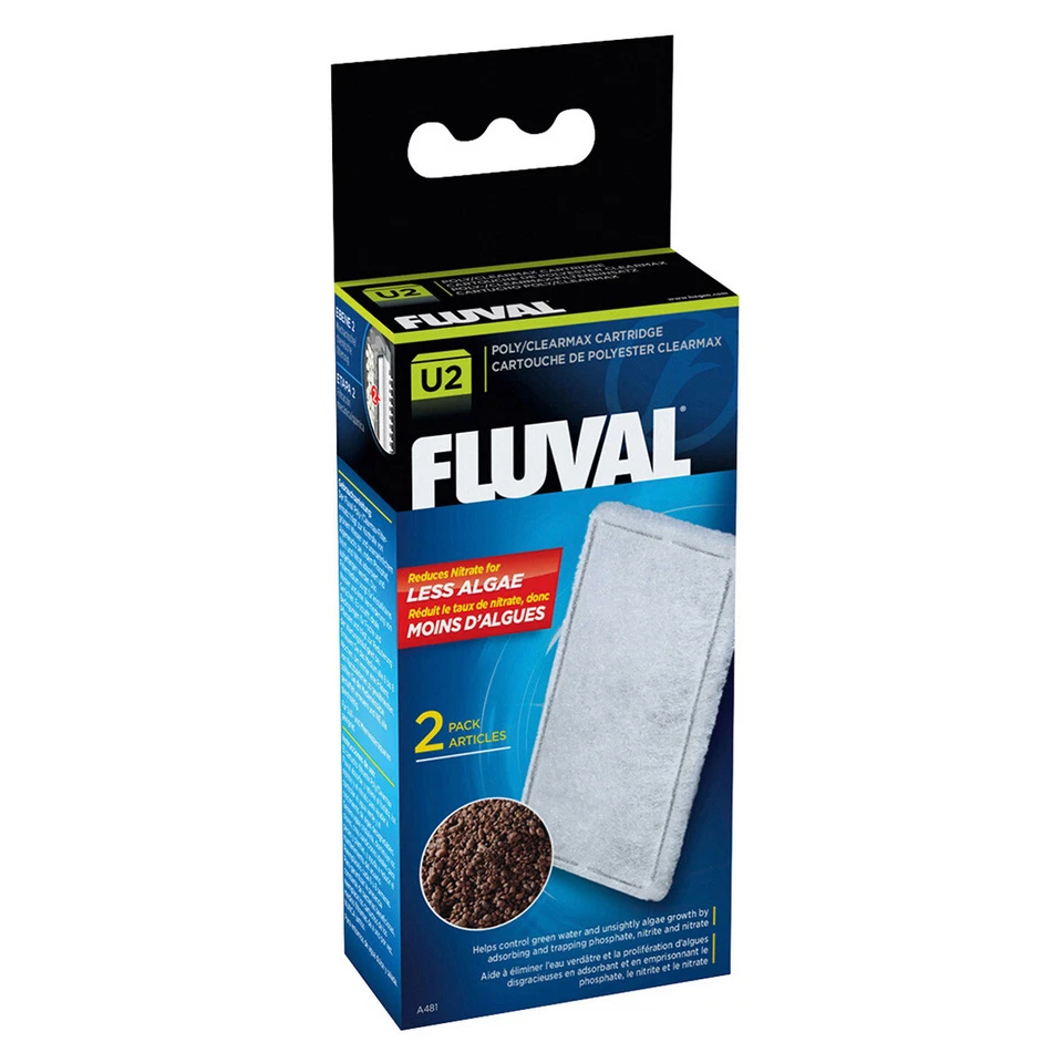 Fluval U2 Clearmax Filtre 2 Pièces 16,2x6x3,3cm Aquarium - Photo 1/1