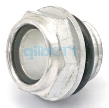 LOT 2 M14x1.5 Metric Air Compressor Aluminum Oil Level Sight Glass Window