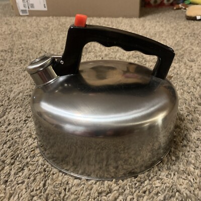 Pre-O BENE Casa 2 Qt Stainless St. Whistling T-Pot/Water/Tea/Coffee/Chocolate.