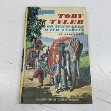 VINTAGE Hard Cover Book Retro 1967 Tony Tyler Ten Weeks With A Circus Otis Art