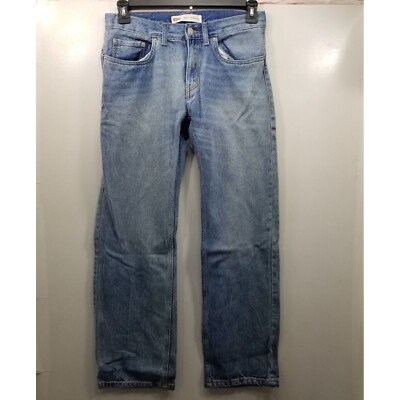 Levi's 505 women's Straight leg Classic fit mid rise jeans color blue size 16x28