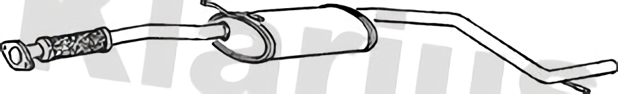 Klarius box with centre pipe fits Ford mondeo 1.8 93-96 FE392H