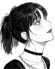 Goth Mikasa Attack on Titan Manga Waifu Weatherproof Anime Sticker 6" Car Decal