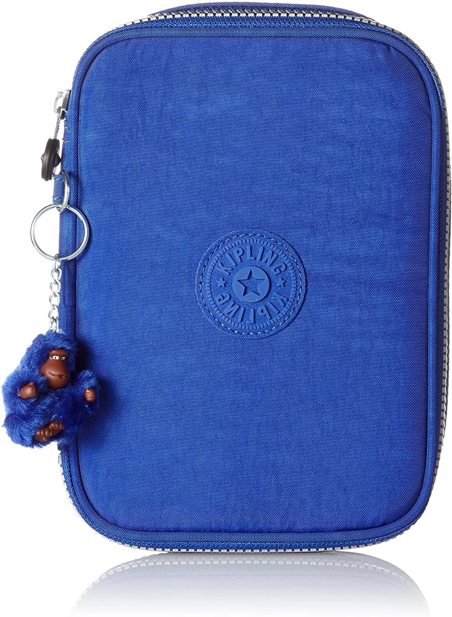 Kipling Unisex Medium Ink Blue Nylon 100 Pens Case AC 3657