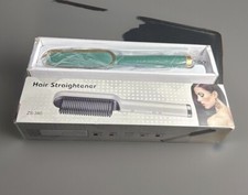 ZS-380 Hair Straightener Pro Hair Straightening Brush COLOR Green CERAMIC New