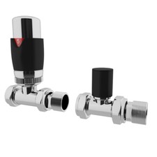 UK Radiators Thermostatic TRV Valves 1/2"x15mm Angled/Corner/Straight *TRVPack*
