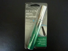 Revlon Grow Luscious Plumping Mascara- Waterproof - BLACKEST BLACK #221 - Sealed
