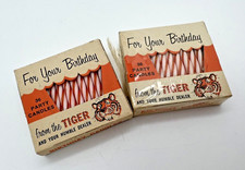 Vintage Humble Oil BIRTHDAY PARTY CANDLES - Houston Tx Exxon - choice of two