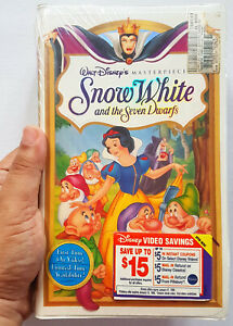 SEALED 1937 Snow White and Seven Dwarfs ANIMATED MOVIE (VHS, 1994, Masterpiece)