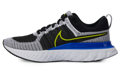 Nike React Infinity Run Flyknit 2 Black White Racer Blue Cyber CT2357-100