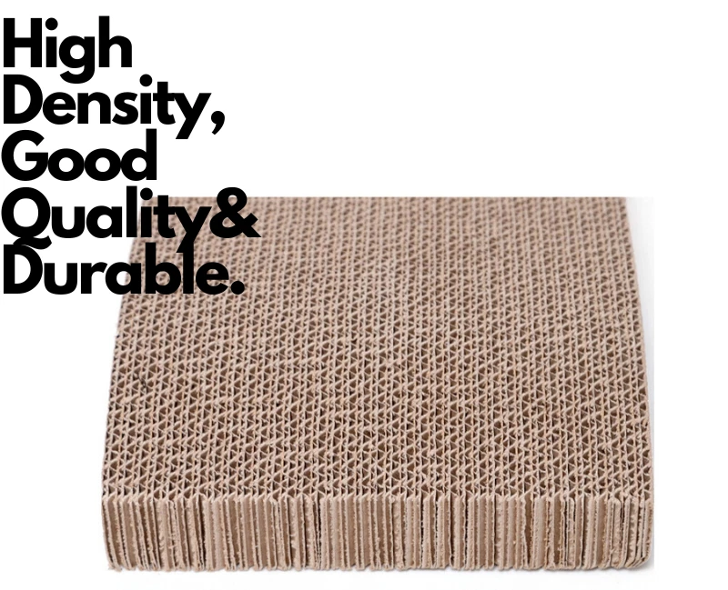 Cat Scratch Cardboard Catnip Scratching Pad Scratcher Lounge Sofa Bed Post - Image 4 of 4