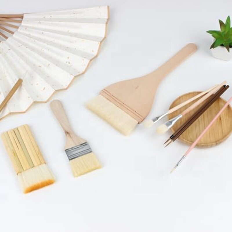 Pottery Glaze Brushes Ceramic Brushes 9 Different Shapes Artist Brushes