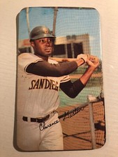 1971 Topps Super Box Loader Clarence Gaston Padres 52 Wear on Back