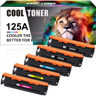 5x Toner Compatible with HP 125A COLOR LASERJET CM1312 MFP CM1312NFI CP1215N XXL