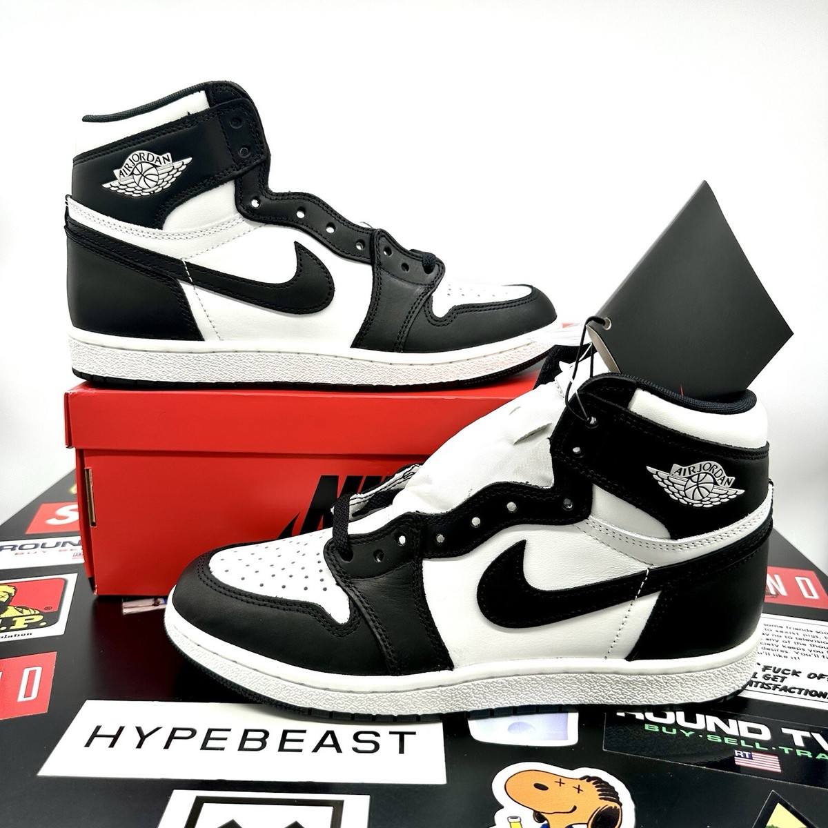 Air Jordan 1 Retro High '85 Black White Men's Size 9 (2023) NEW DS