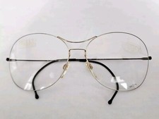 Vintage Eyeglasses Safilo UFO 3501 Brown Gold Women  s Rimless 58-14-140 Col 217