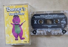 Barney's Favorites Vol 1 Cassette Tape Vtg 1993 Purple Dinosaur Childrens Songs