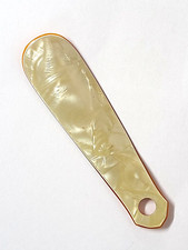 Vintage Celluloid or Plastic Shell Pearlized Shoehorn 5.25" long