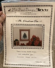 Mill Pond Designs OH CHRISTMAS TREE Cross Stitch Pattern & Instructions VTG #149
