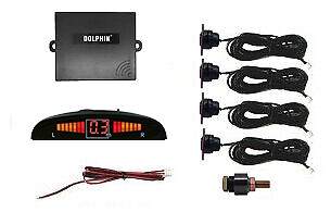 Flush Fit Universal Reversing Parking Sensors Reverse Park Gloss Black Display - Picture 3 of 8