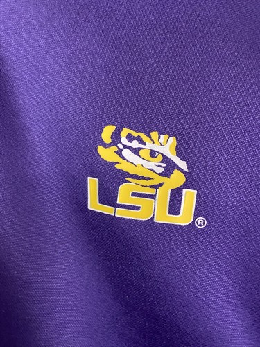 Giacca donna KA Knights adulto taglia large 11/13 LSU viola foderata in pile 1/4 zip - Foto 7 di 9