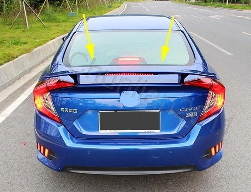 Factory Style Spoiler Wing ABS Fit 2016-2021 Honda Civic Sedan Light Unpaint - Picture 2 of 6