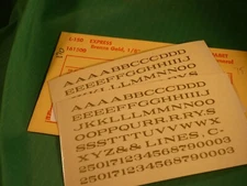 Champ Alphabet & Numeral Decals #L-150 Express, Bronze Gold, 1/8"
