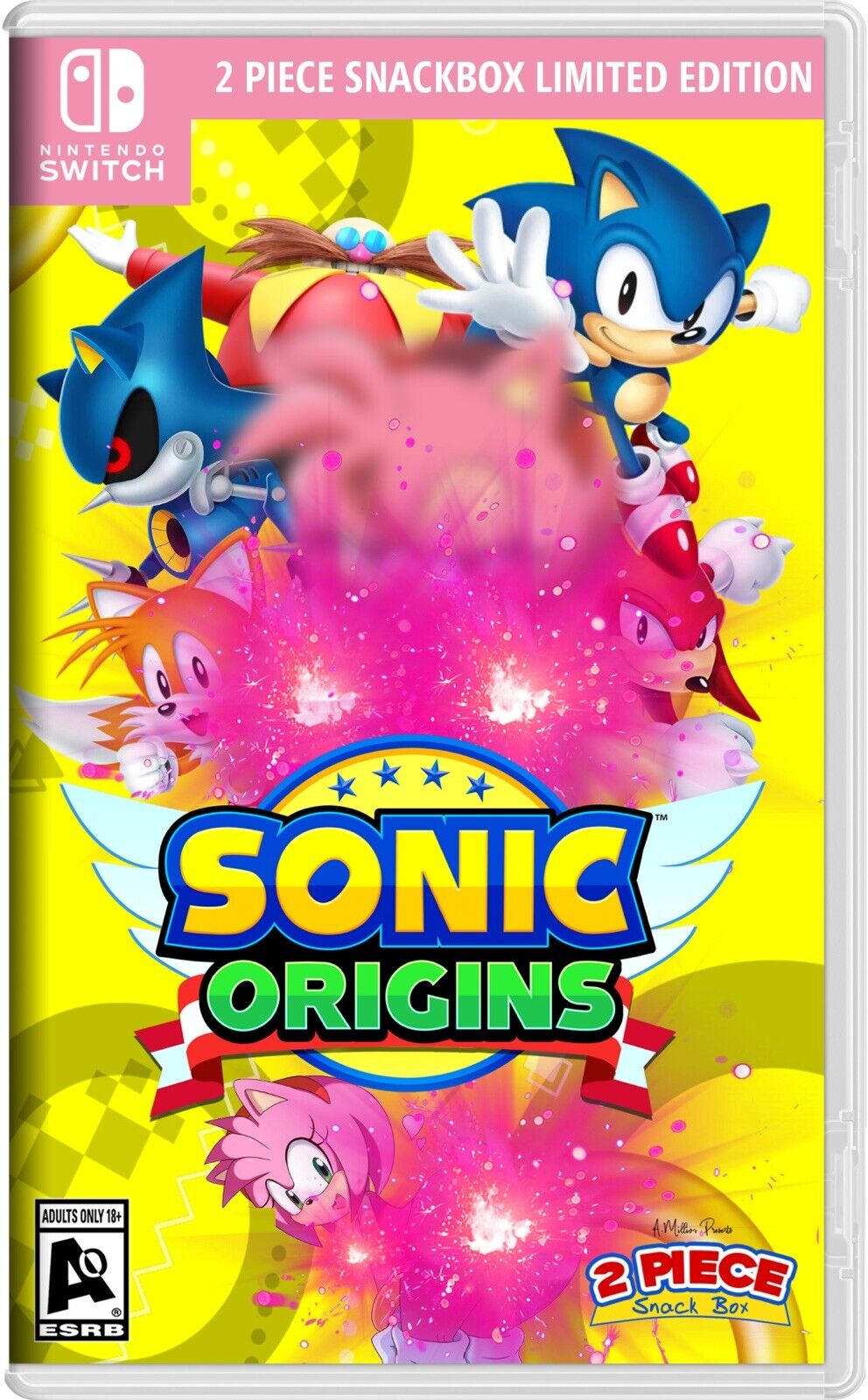 Sonic Origins Pink Edition (Holographic Cover Art Only) No Game Included