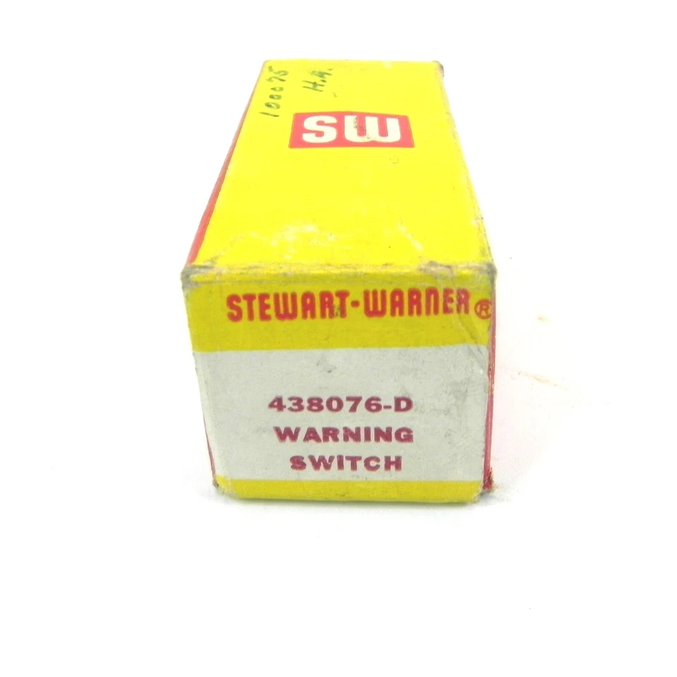 INTERRUPTOR DE ADVERTENCIA STEWART-WARNER #438076-D NUEVO EN CAJA NUEVO INTERRUPTOR ELÉCTRICO DE COLECCIÓN Foto 3 de 4