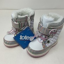 Kids Size 6T TOTES GALCTICA Waterproof Winter Snow Boots White Pink