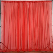 lovemyfabric Sheer Chiffon/Georgette Stage Backdrop, Drape, Curtain Window D cor