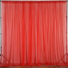 lovemyfabric Sheer Chiffon/Georgette Stage Backdrop, Drape, Curtain Window Décor