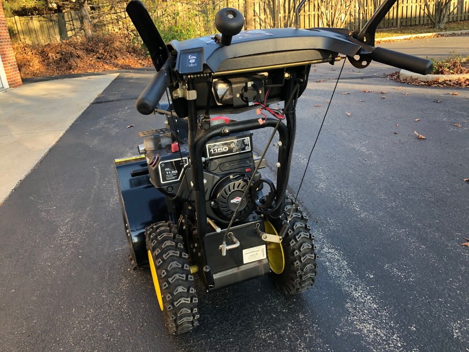 Briggs and Stratton Brute 1150 snow blower. Used two seasons, elec