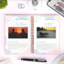 100 Dates Record Book - Perfect Couple's Gift with Fun Date Ideas 