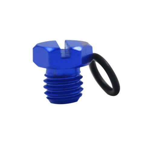 Billet Aluminum Air Bleeder Screw for GM 2001-17 Duramax Diesel Fuel Filter Blue - Foto 7 di 12