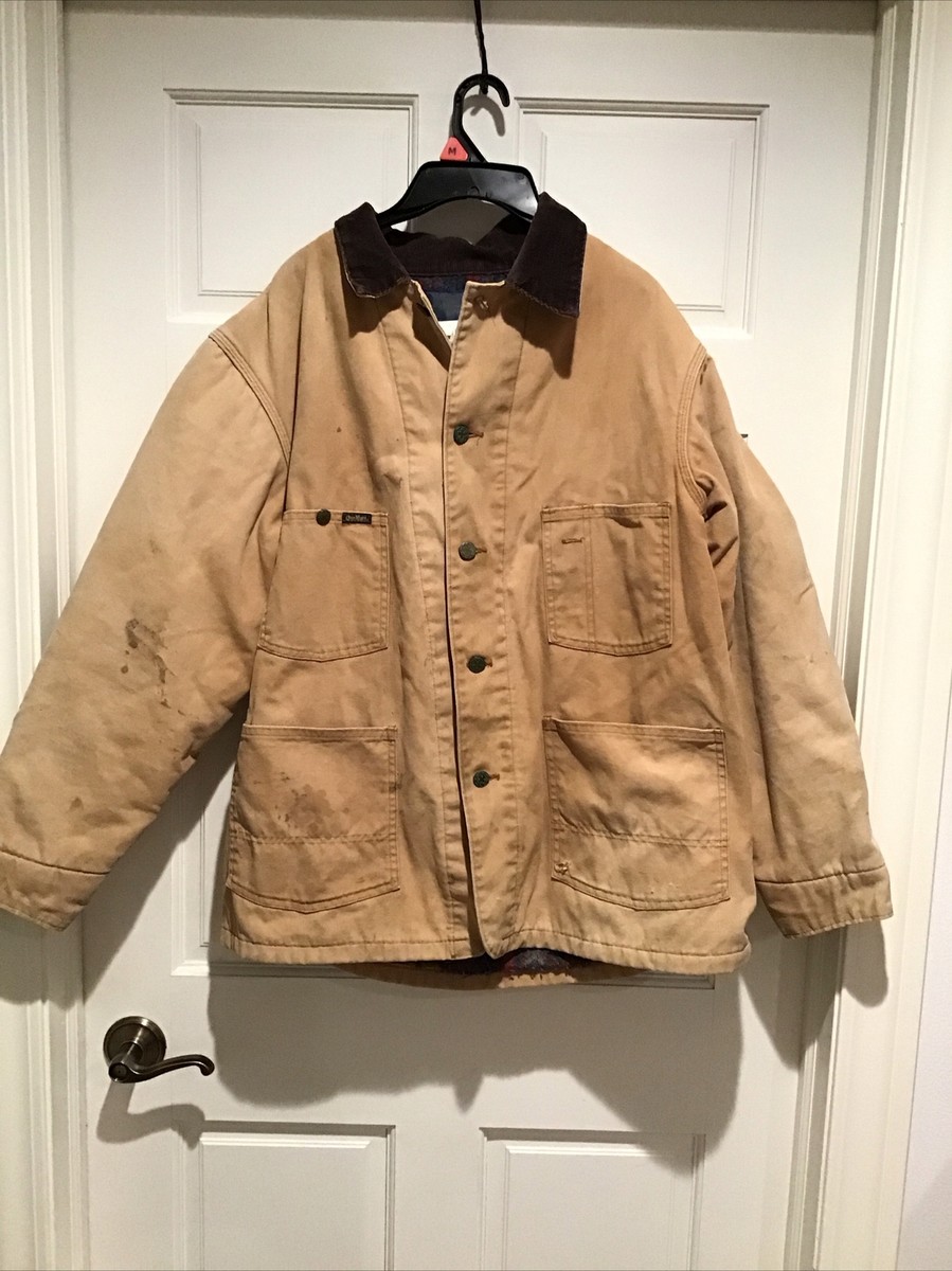 VTG OshKosh B'gosh Jacket 42R Duck Canvas Barn Chore Coat Blanket