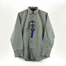 Ben Sherman Men's Button Down Long Sleeve Sport Shirt, Size Large, Concrete