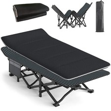 ATORPOK Camping Cot for Adults with Cushion Comfortable, Tent Folding Cot for...