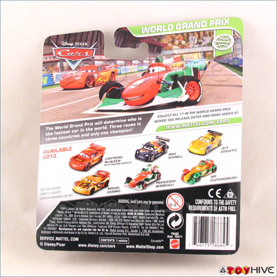 Disney Pixar Cars 2 WGP Rip Clutchgoneski World Grand Prix 2013