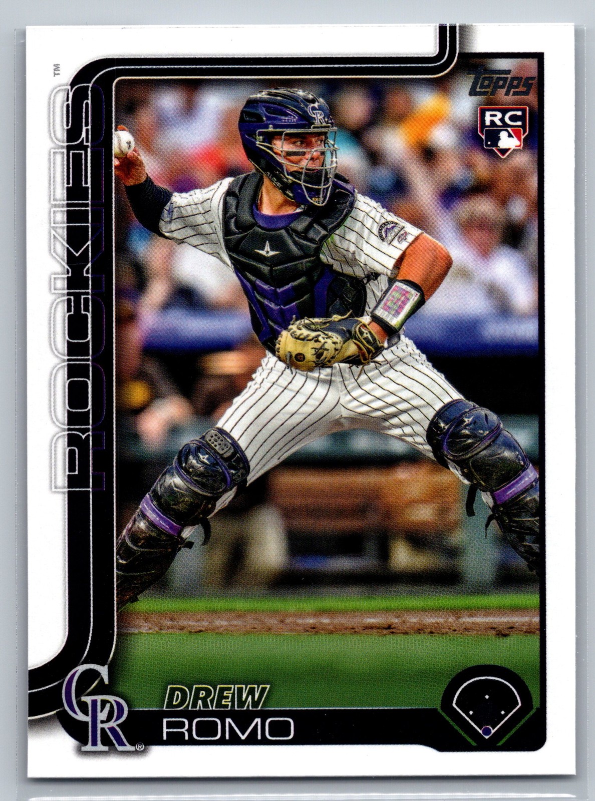 2025 Topps #296 Drew Romo RC - Colorado Rockies