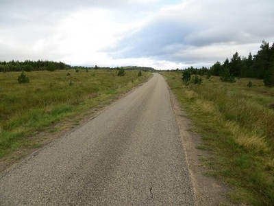 Photo A3 Road (A836) in Strath Tirry River Tirry Looking north-westward. c2021