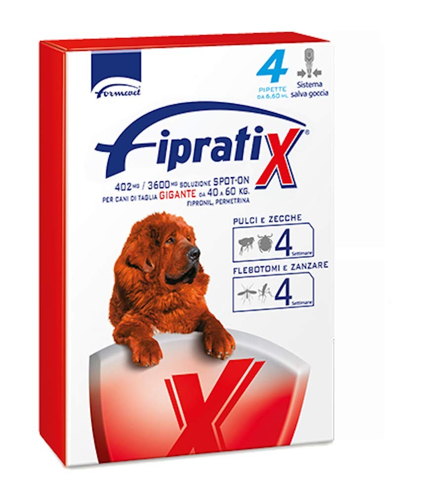 Fipratix 402 Mg/3600 Mg Soluzione Spot on per Cani di Taglia Gigante Taglia - 1