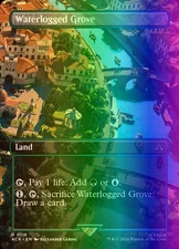 MTG Magic the Gathering Waterlogged Grove (116/315) Assassin's Creed LP FOIL
