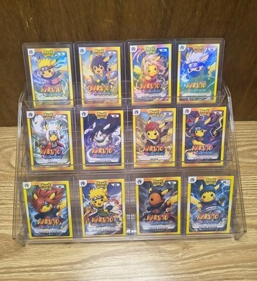 Pikachu Cosplay - Naruto Complete 12 Card Subset - Refractive Holo - NM