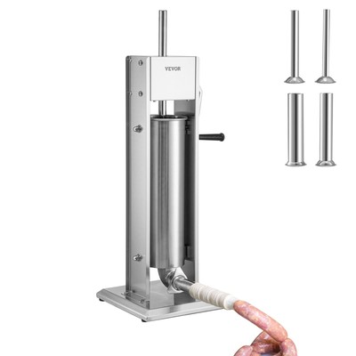Riempitrice manuale per salsicce, in acciaio inox, 3 l, professionale