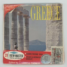 GREECE Sawyer's View-Master Packet B-205 with Coin and Stamp Sealed Mint New
