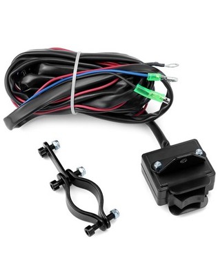 QWORK Winch Rocker Switch Kit for ATV/UTV - 12V Weatherproof and Black 